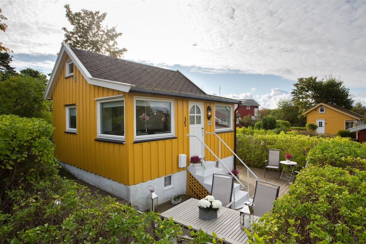 Hytten med terrassen. Galleribilde