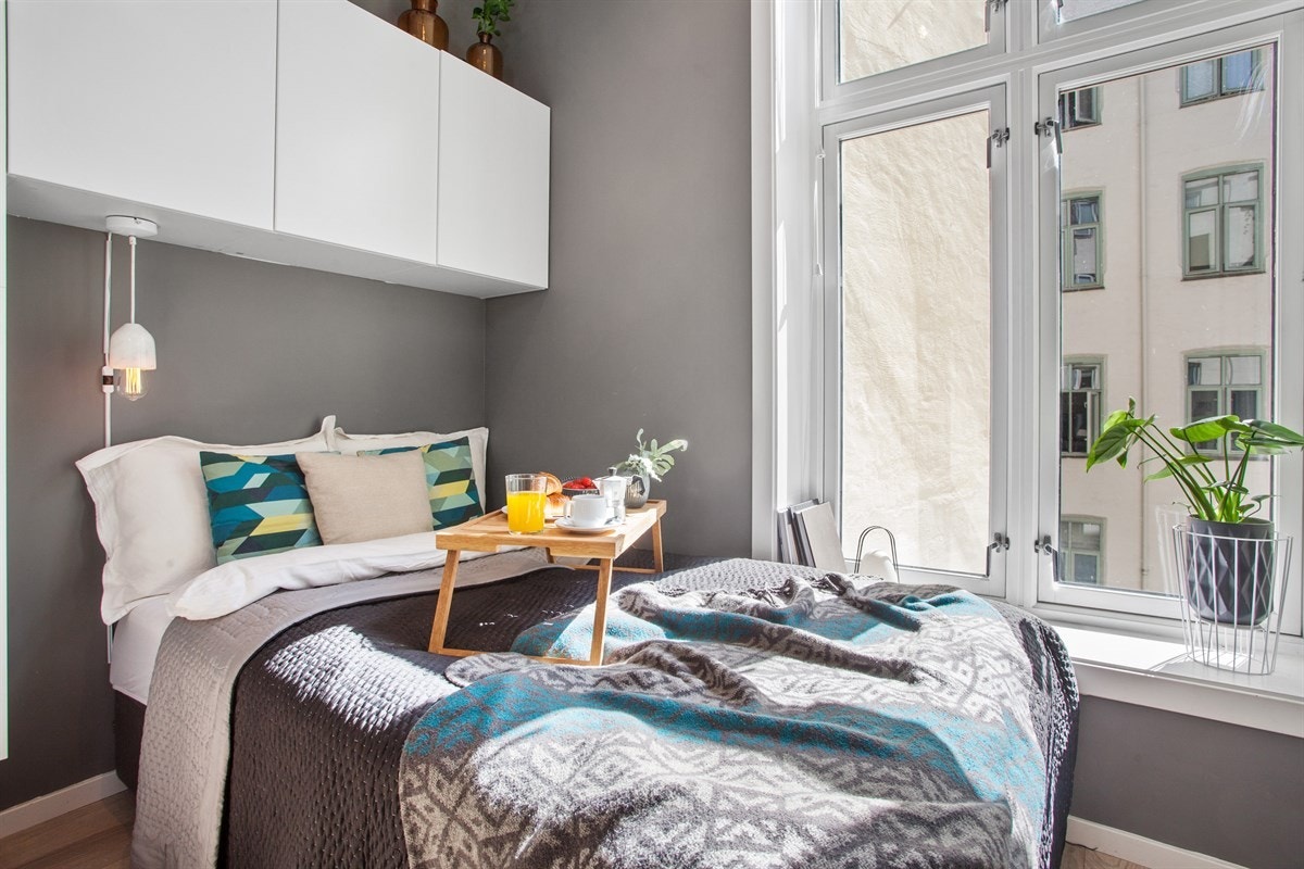 Sov godt! Soverommet er praktisk og romslig. Galleribilde