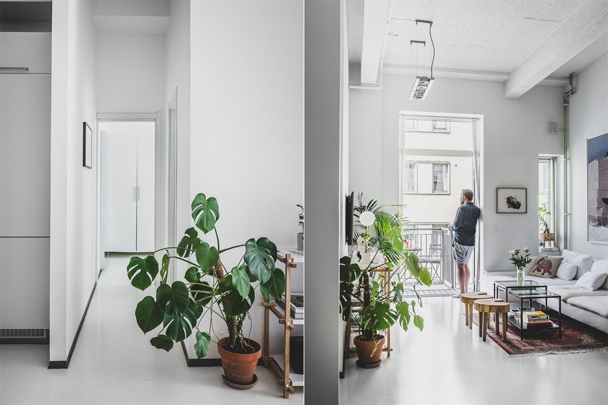 På godværsdager i sommermånedene kan du gjøre den sosiale sonen ekstra luftig ved å åpne fløydørene til balkongen. Galleribilde