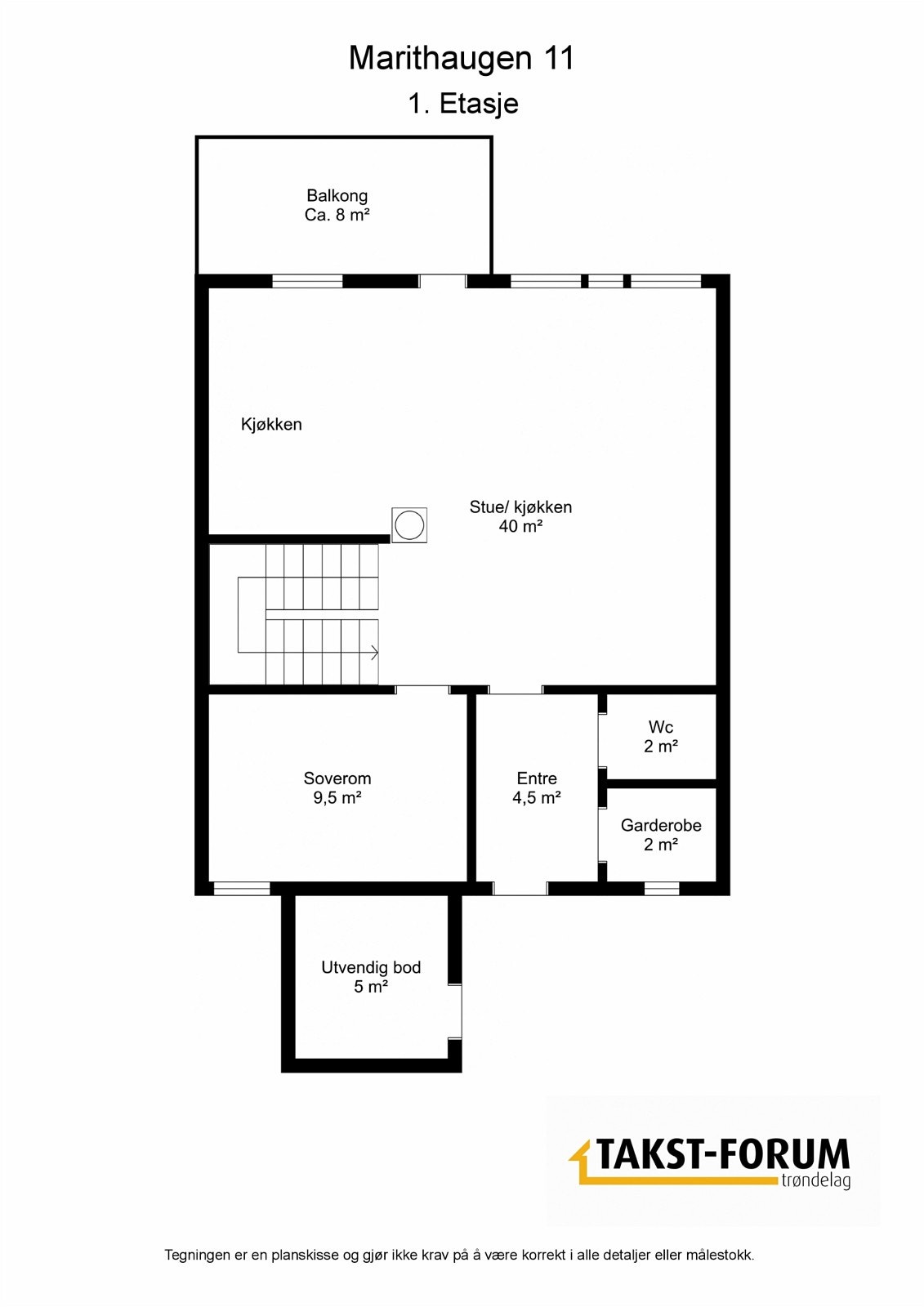 Plantegning - 1. Etasje Galleribilde