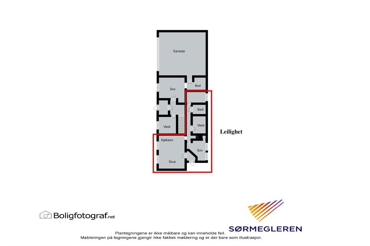 Plantegning 1. etg. Galleribilde