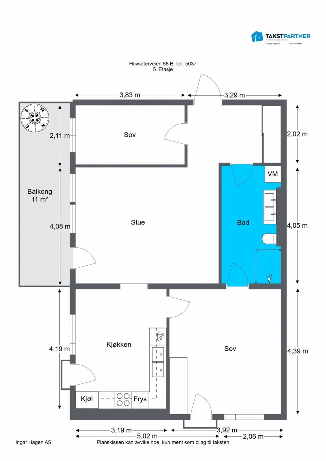 Plantegning 2 D (ikke målbar). Galleribilde