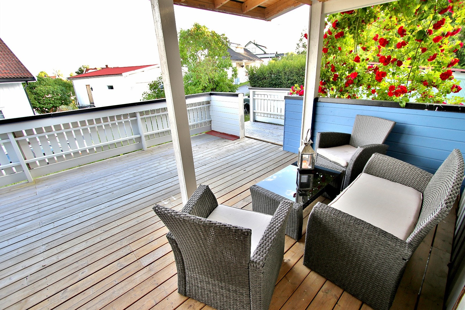 Tilgang på felles terrasse for boligen Galleribilde