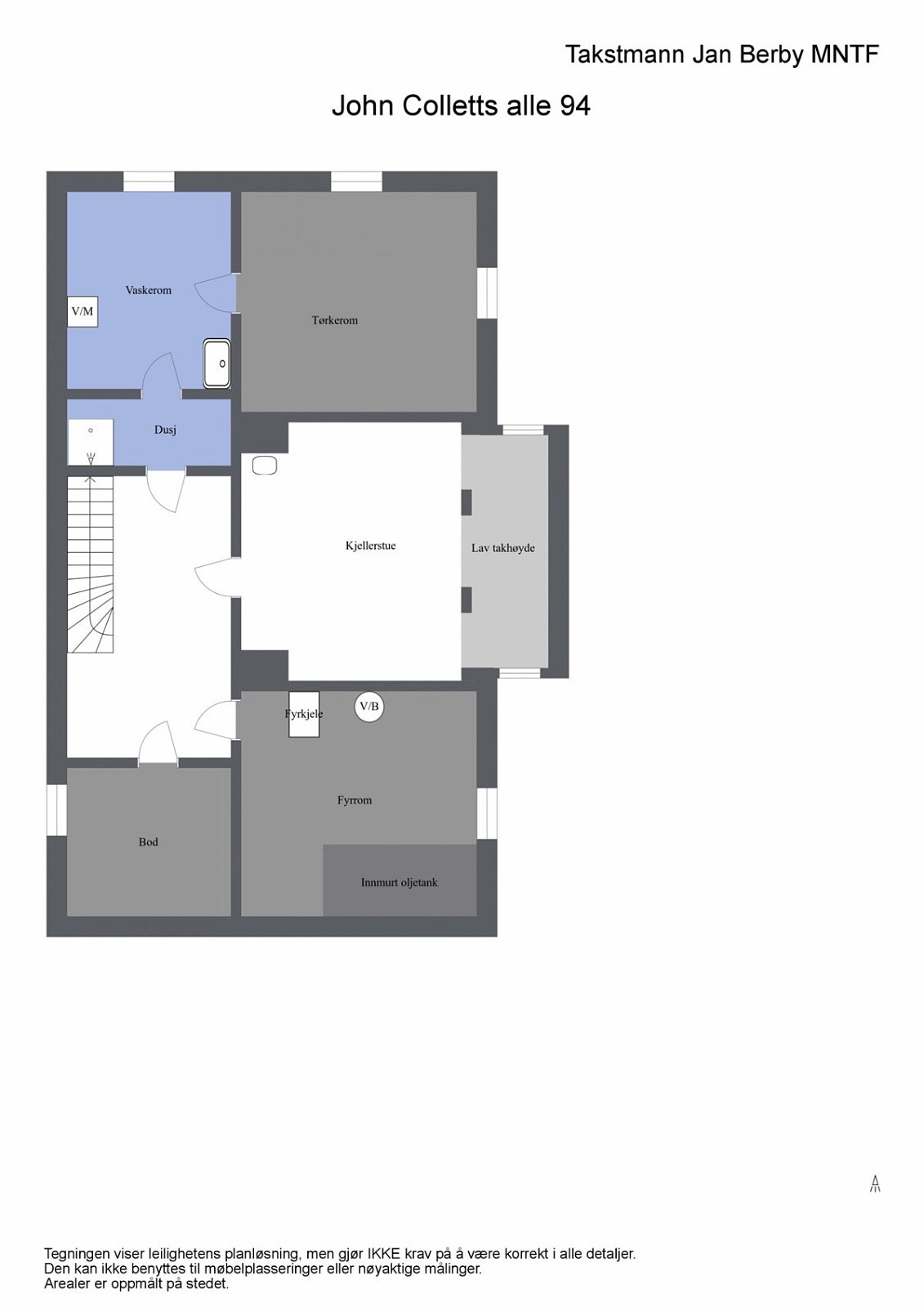 Plantegning kjeller Galleribilde