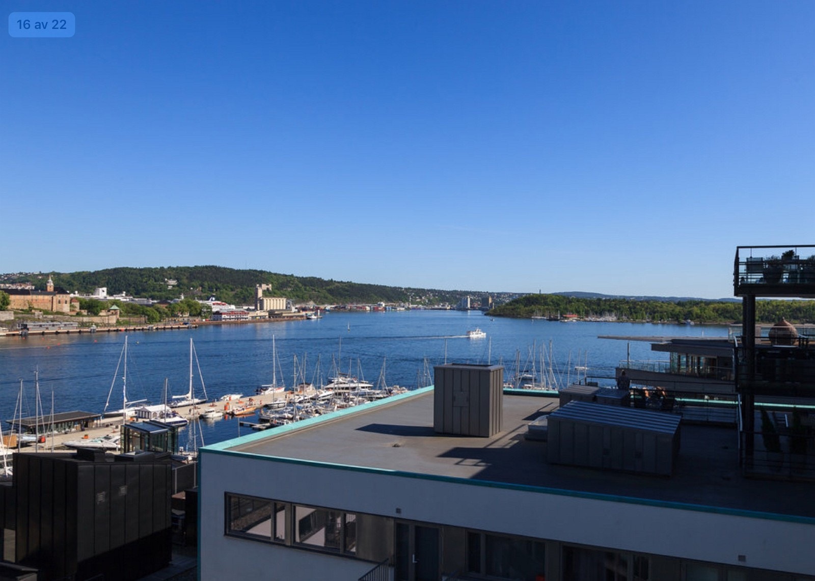 Utsikt fra felles takterasse Galleribilde