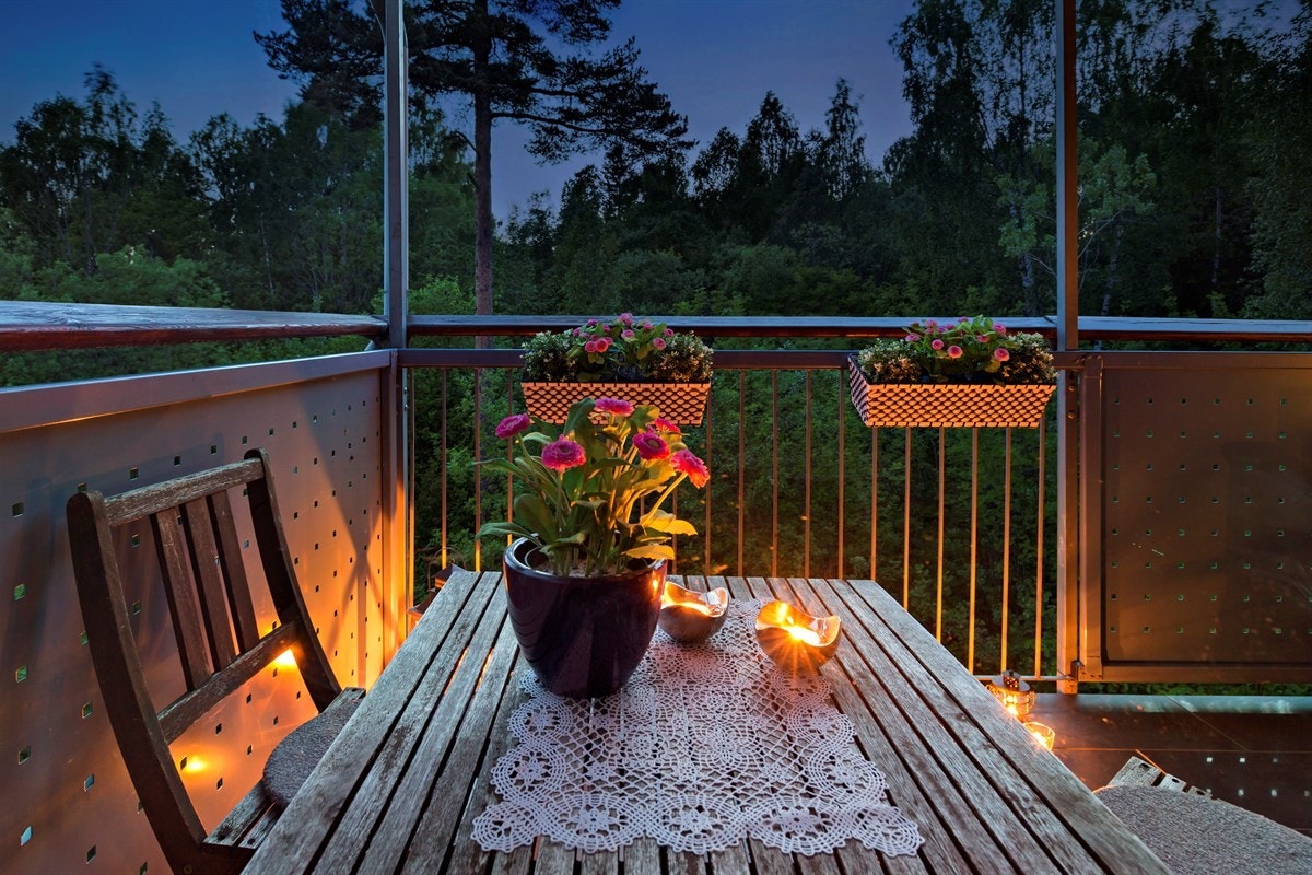 - Kveldsbilde balkong - Galleribilde