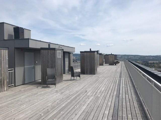 Felles Tak-terrasse med utsikt over Oslo Galleribilde