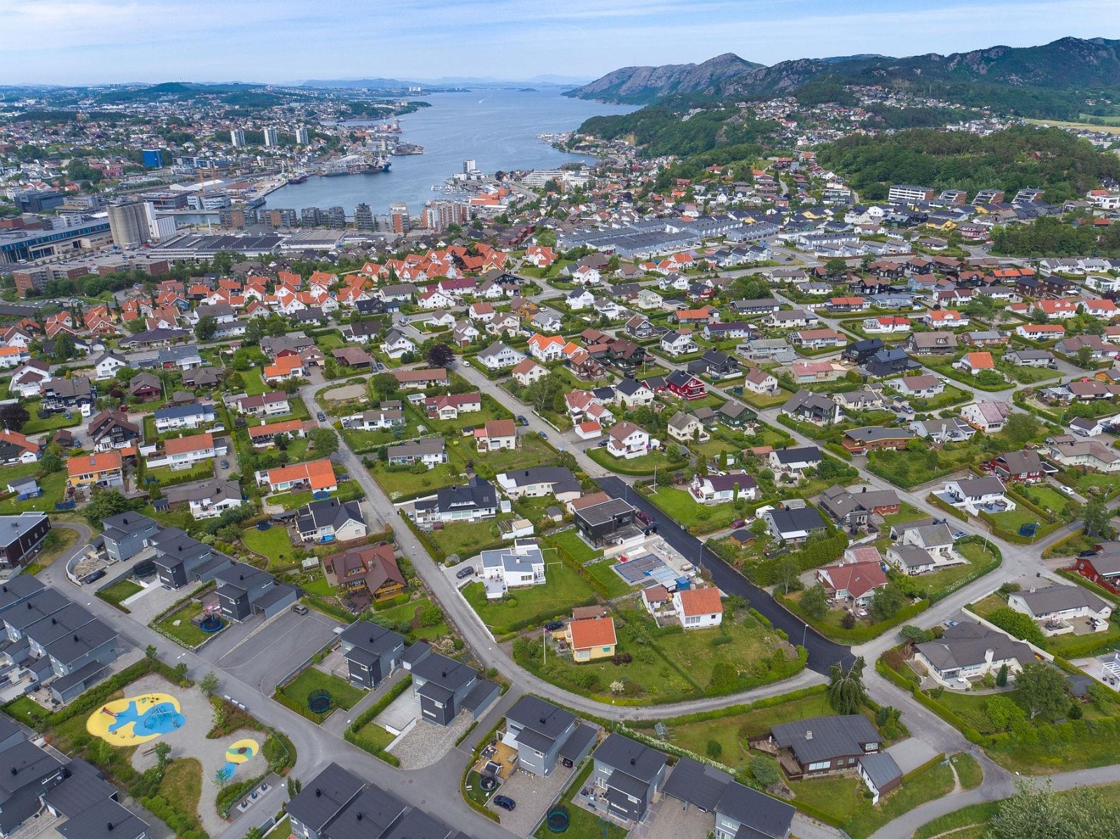 Boligens beliggenhet i forhold til Sandnes Galleribilde