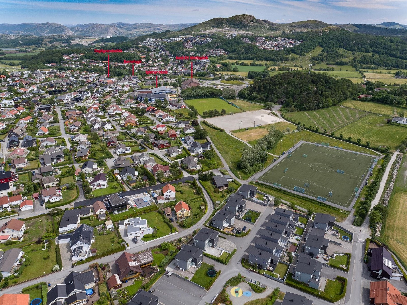 Oversikt med navn og markering Galleribilde