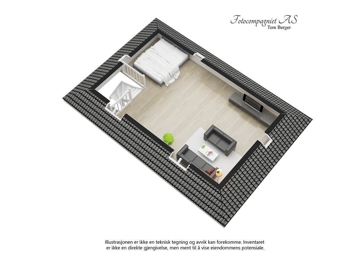 Plantegning, loft Galleribilde
