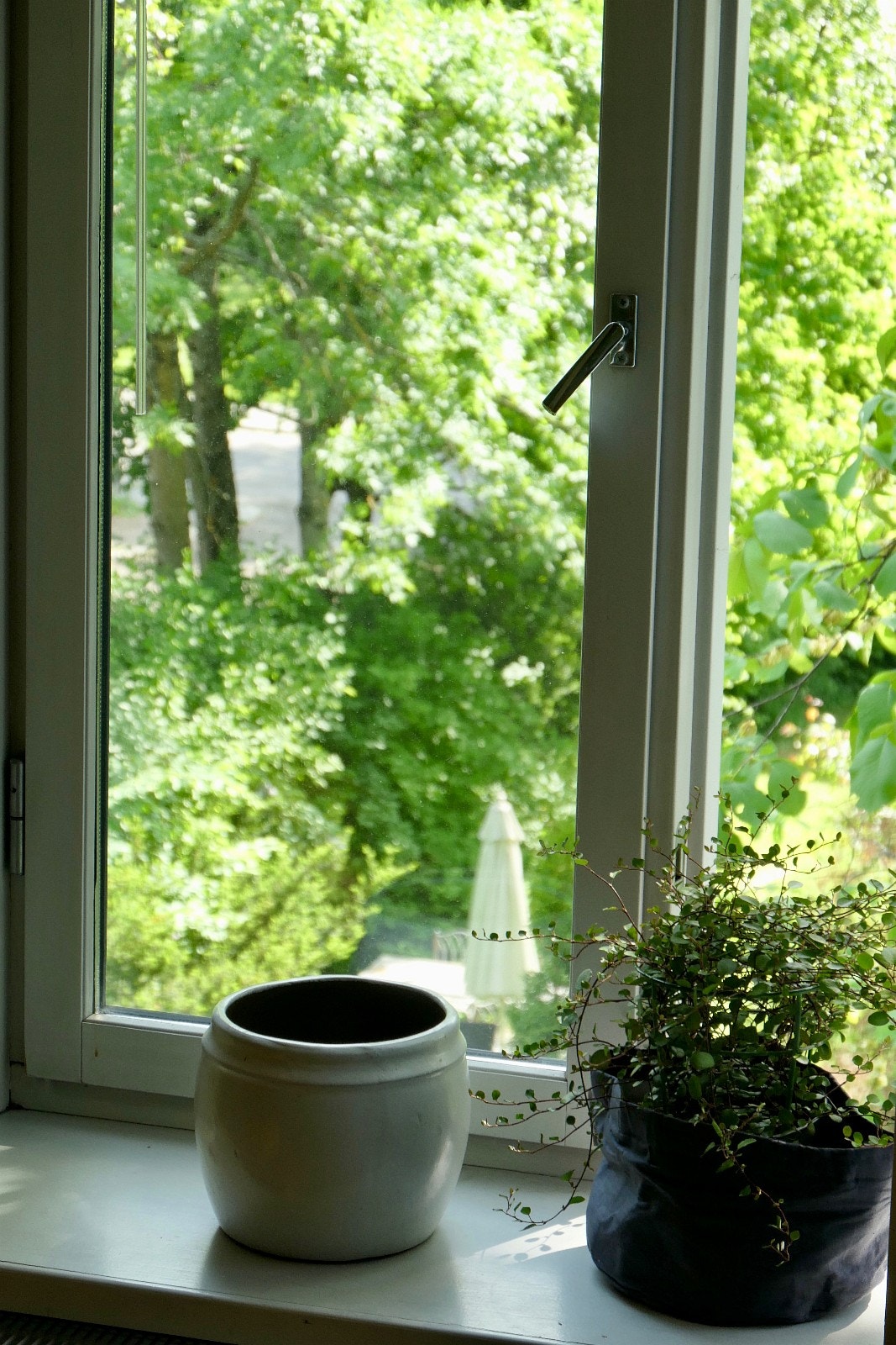 Grønn utsikt fra soverommet Galleribilde