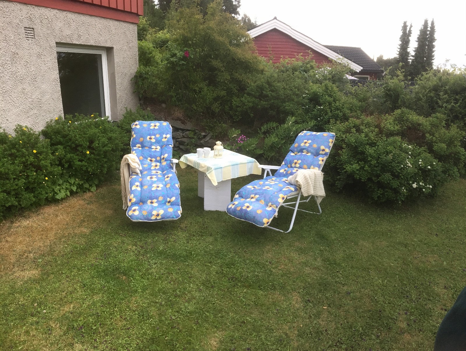 Solrik og skjermet hage som leietaker disponerer. Galleribilde