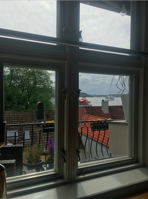 Utsikt kjøkkenvindu Galleribilde