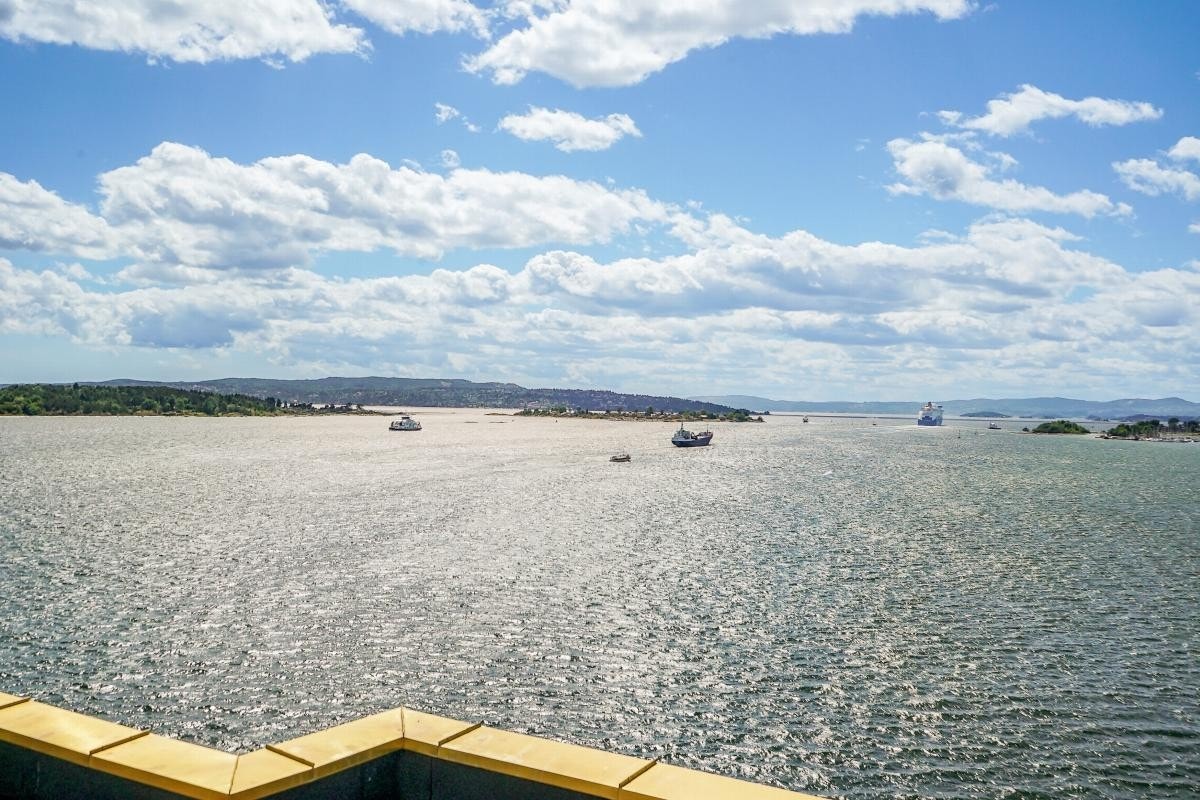 Utsikt fra takterrassen Galleribilde