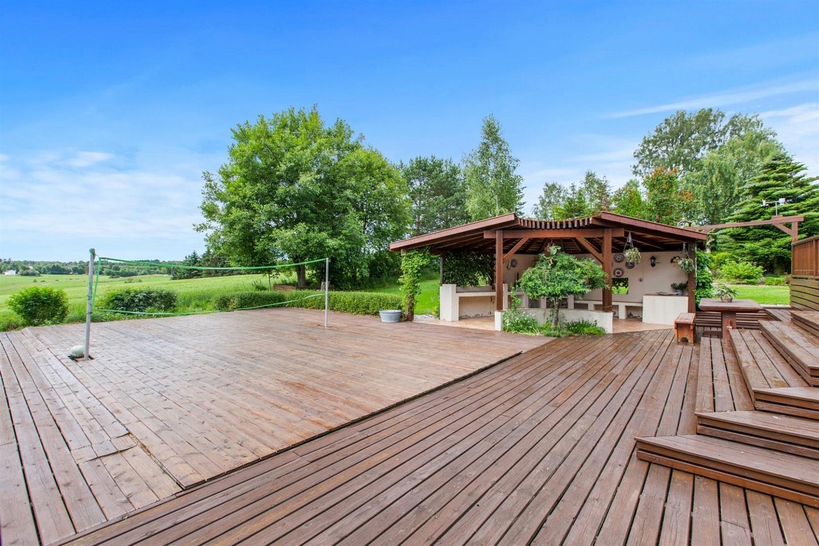 Utsikt fra terrassen. Galleribilde