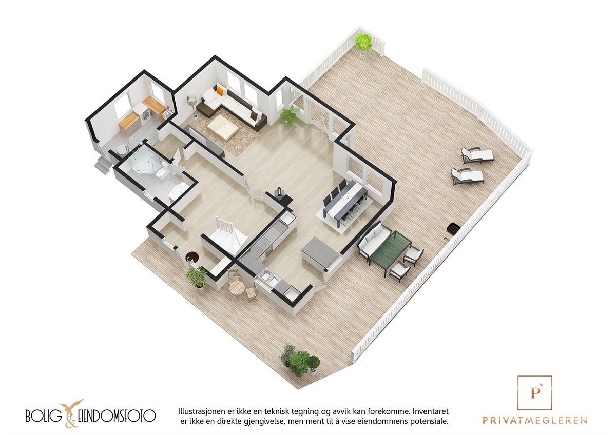 Plantegning 1.etg. Galleribilde