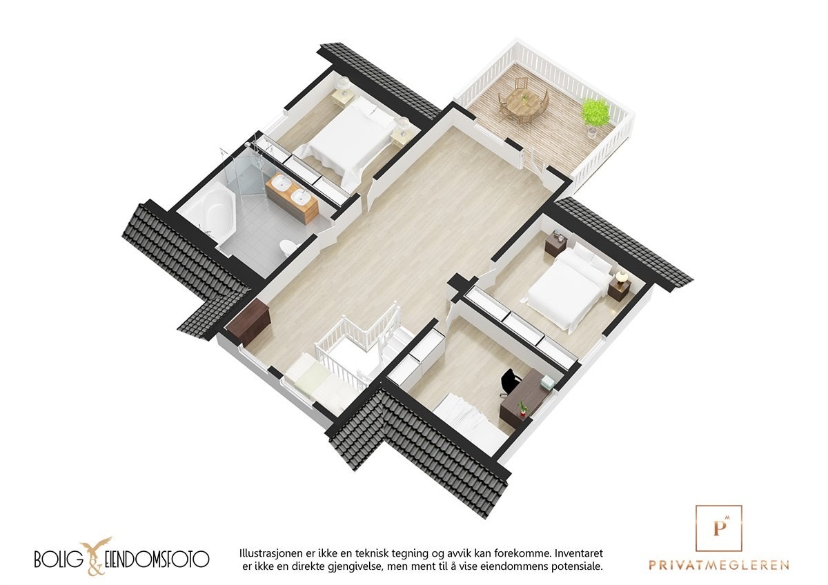 Plantegning 2.etg. Galleribilde