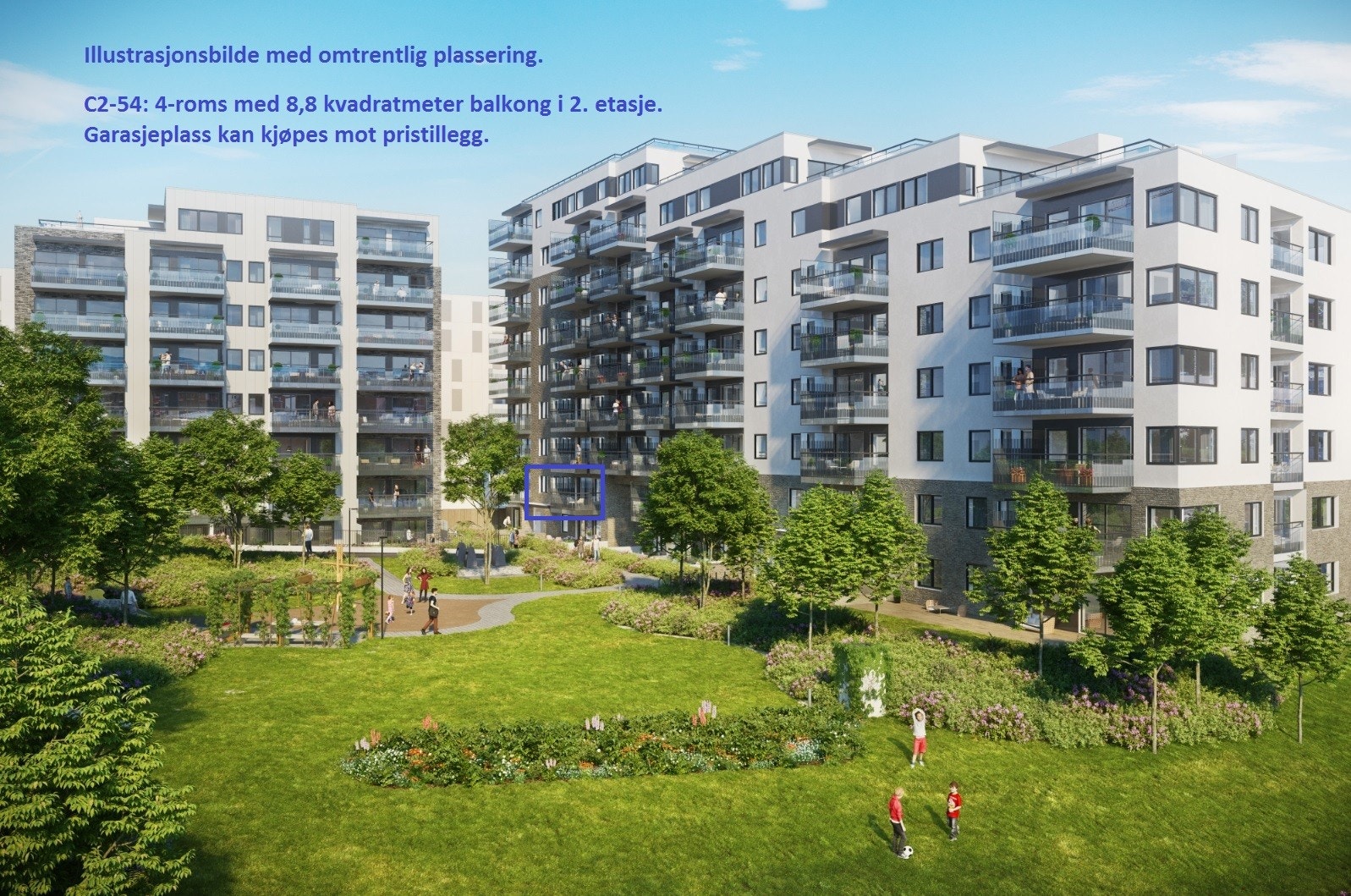 Illustrasjonsbilde m/omtrentlig plassering av leil. C2-46. Galleribilde