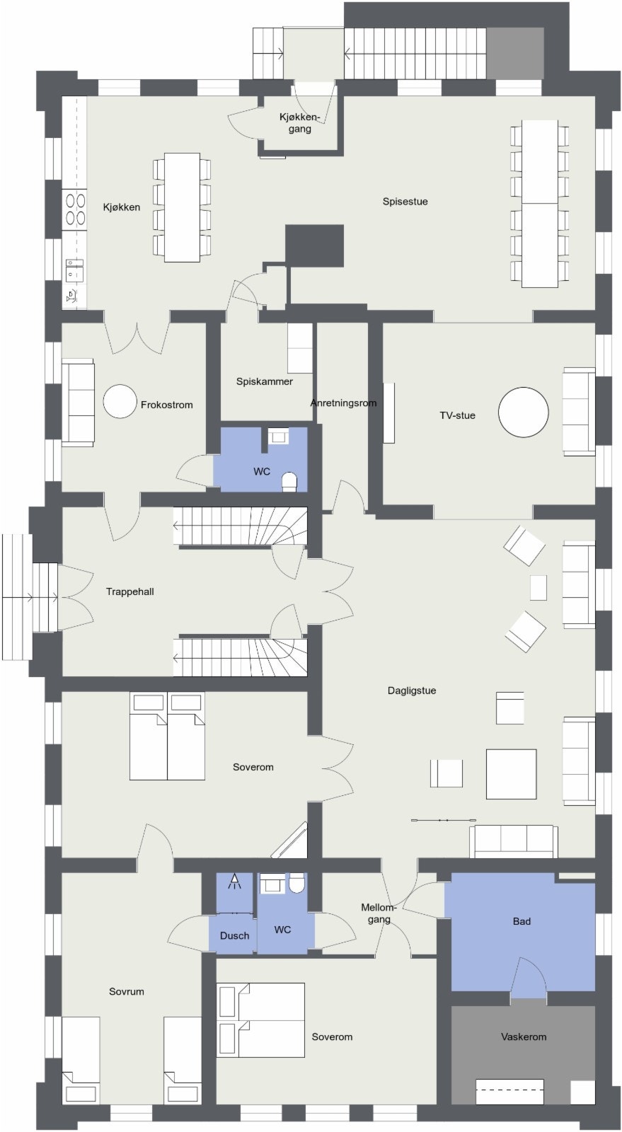 Hovedhus - 1. etasje Galleribilde