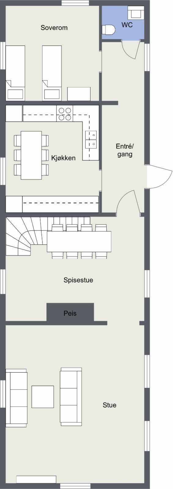 Østre Flygelbygning - 1. etasje Galleribilde