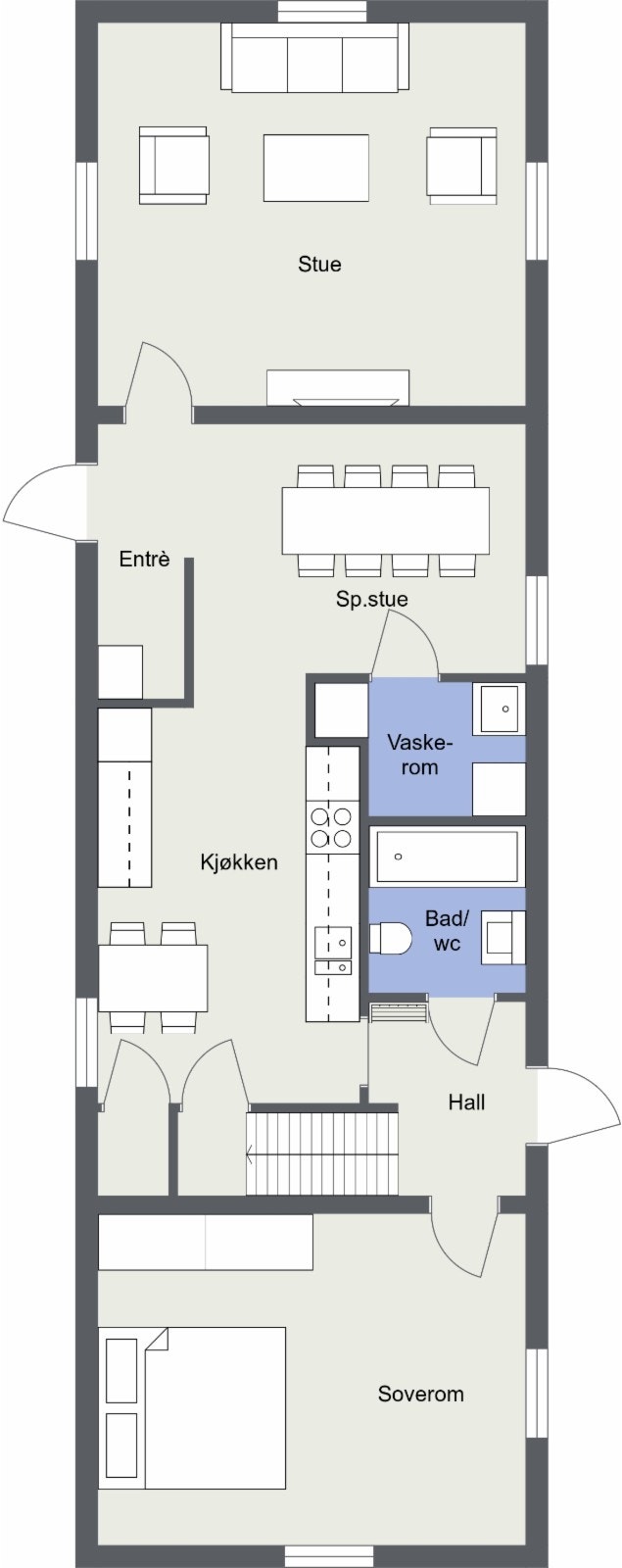 Vestre Flygelbygning - 1. etasje Galleribilde