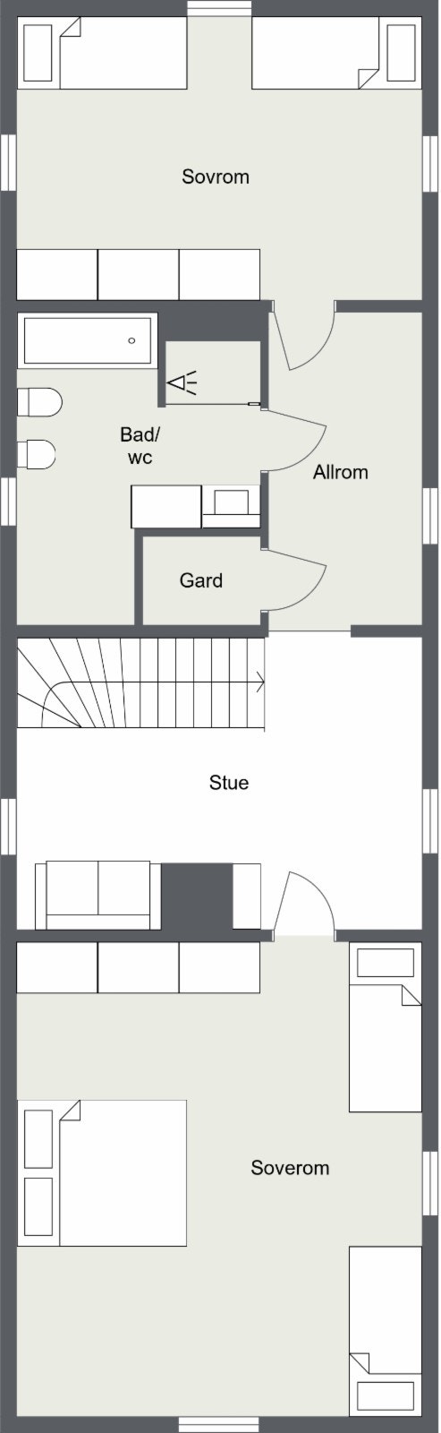 Østre Flygelbygning - 2. etasje Galleribilde