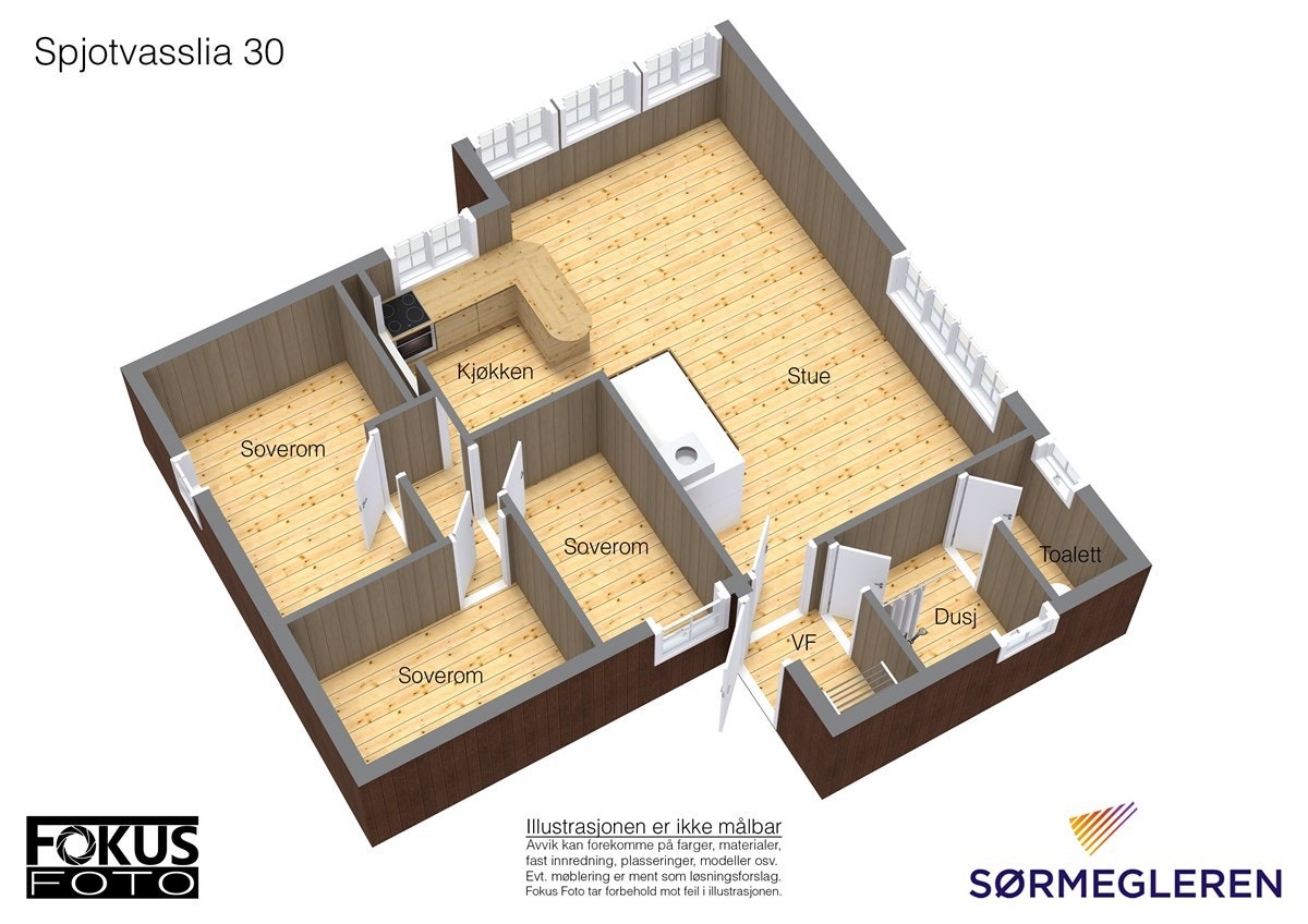 Sørmegleren 3D Galleribilde