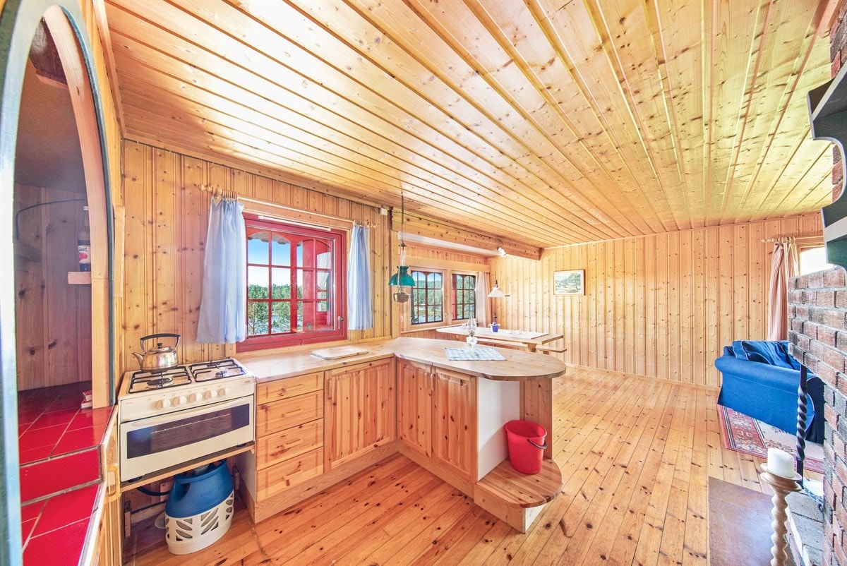 Kjøkken med gasskomfyr Galleribilde