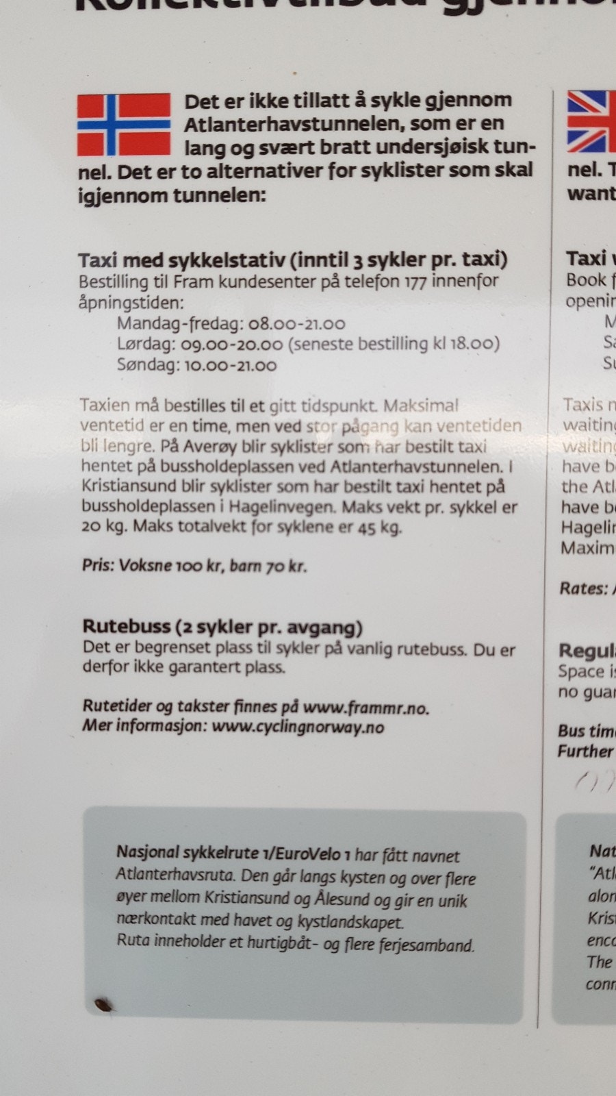 Vedr. sykkel på buss Galleribilde