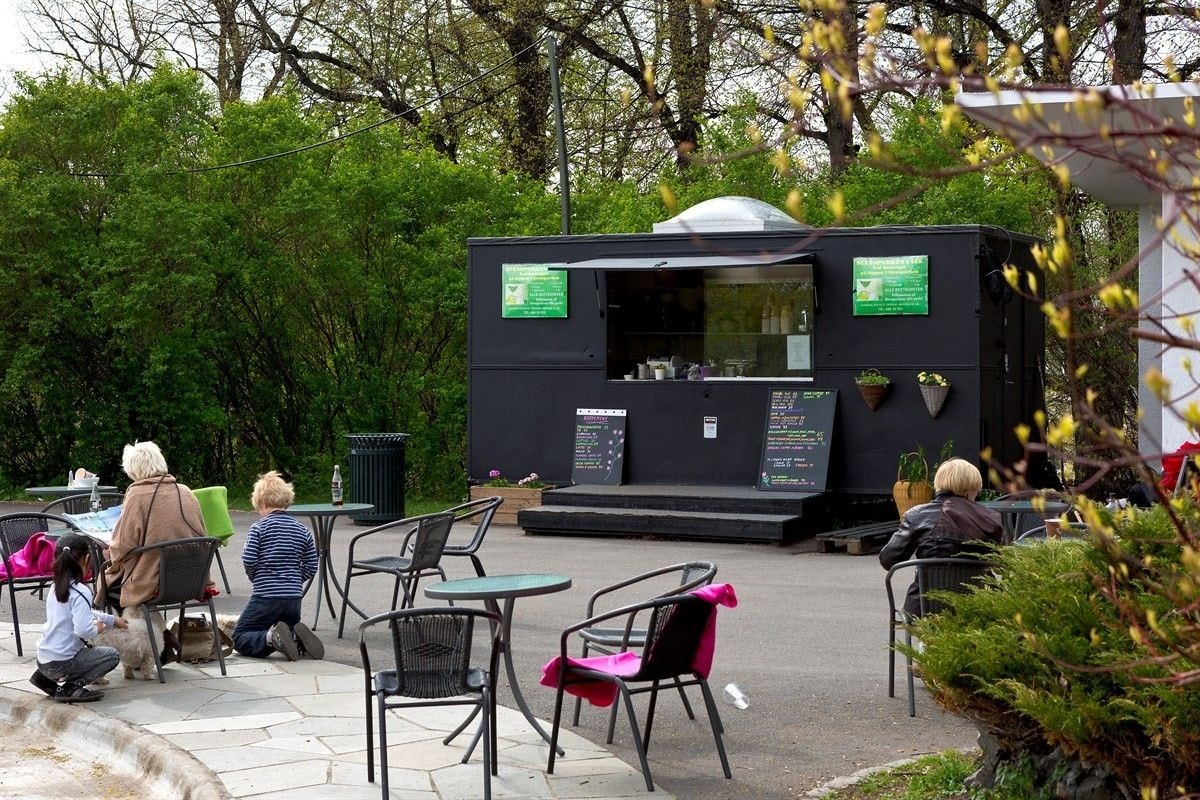 Leiligheten ligger på andre siden av gaten for Stensparken Galleribilde