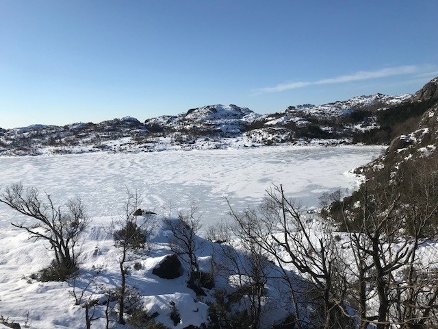 Idyllisk også på vintertid. OBS: kan være vanskelig adkomstforhold om vinteren. Galleribilde