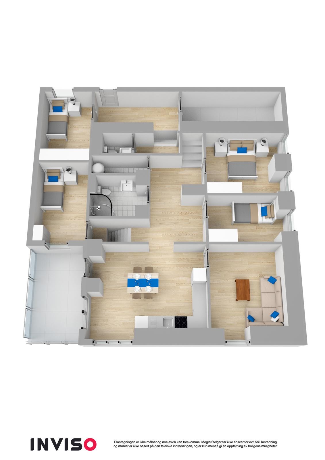 Leilighet sokkel - 4 soverom Galleribilde