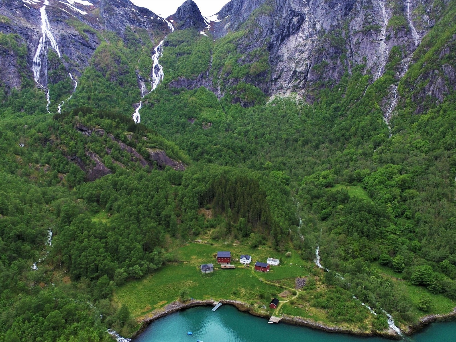 Utsikt over garden Galleribilde
