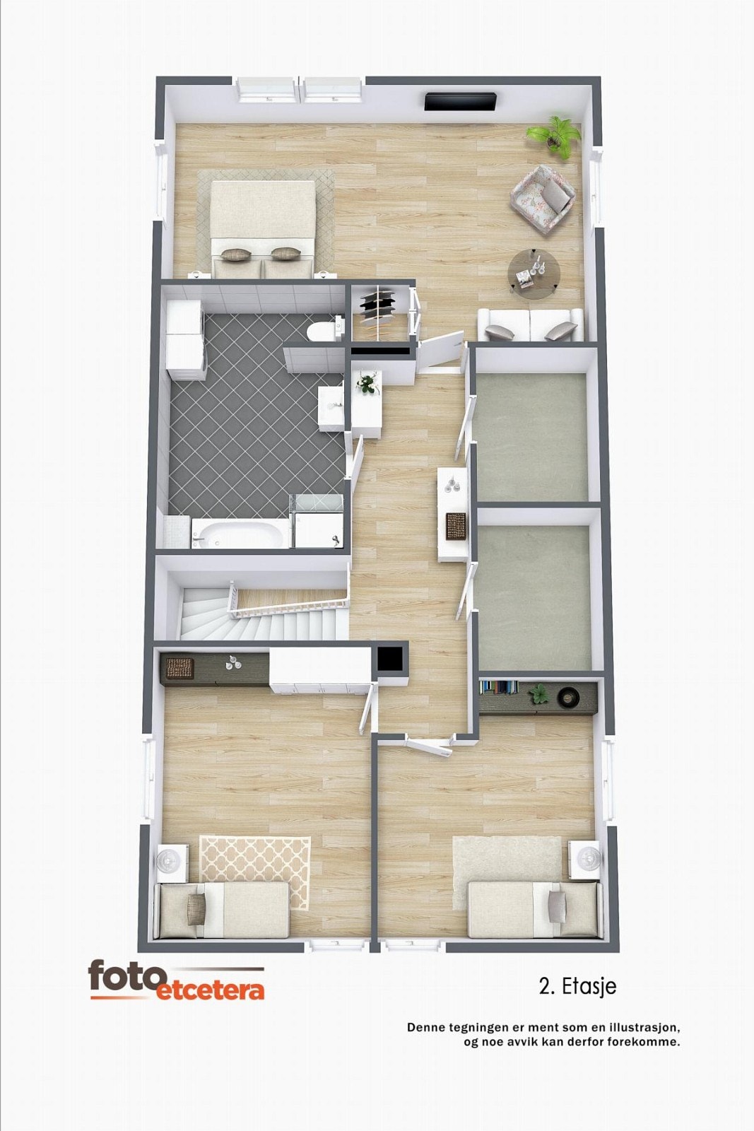 Plantegning 2. etg. Galleribilde