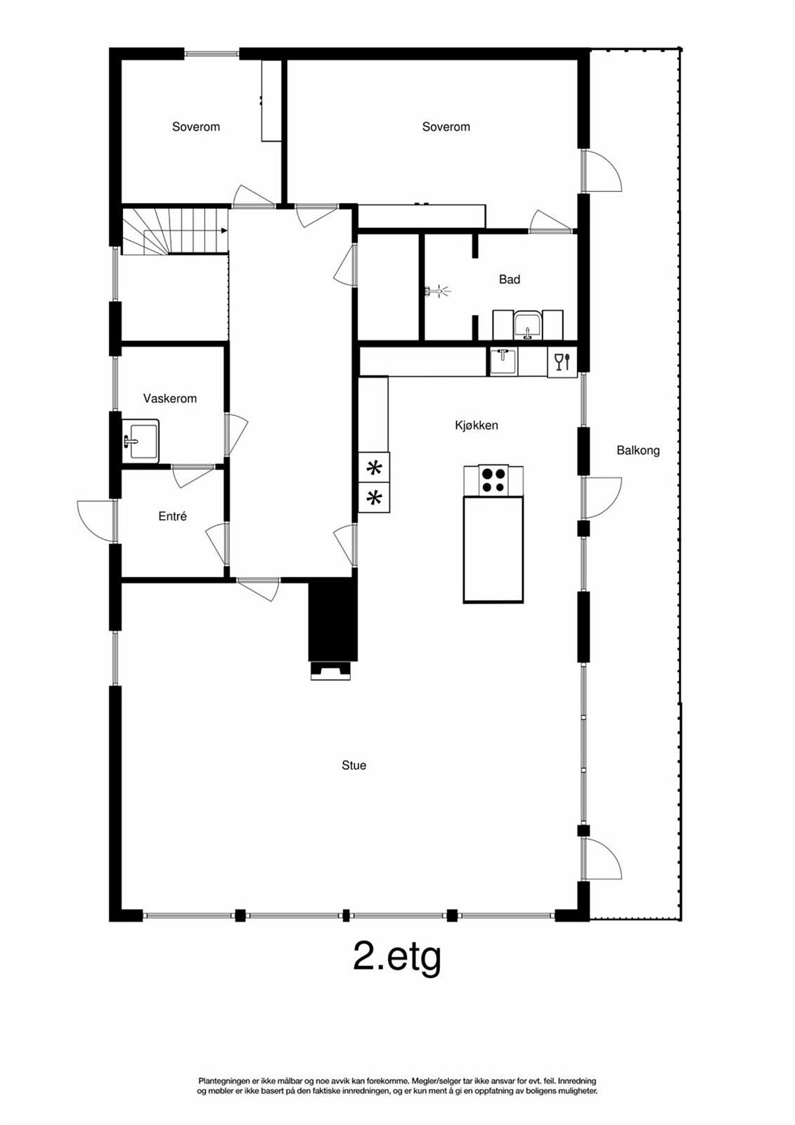Plantegning 1. etasje Galleribilde