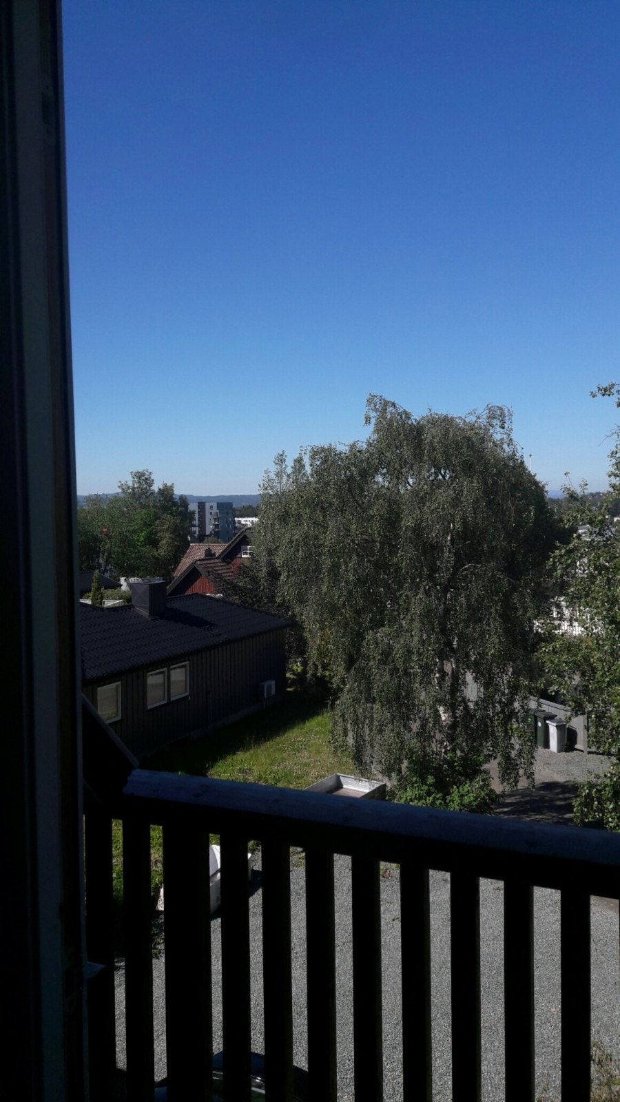 Utsikt fra hybel nr2 med egen balkong Galleribilde