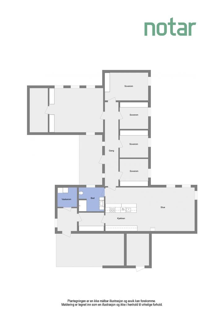 Plantegning 2D Galleribilde