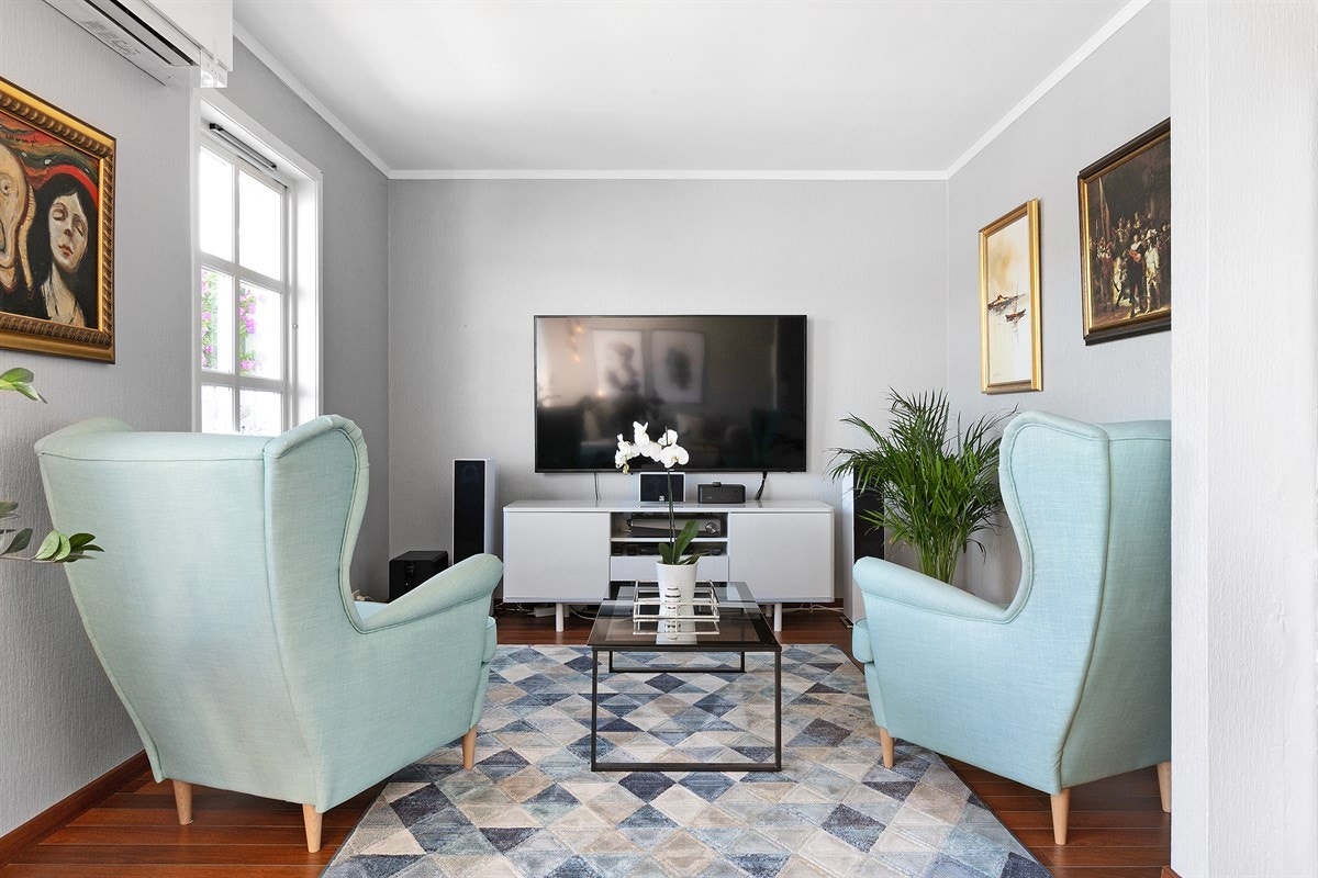 Sofahjørne. Galleribilde