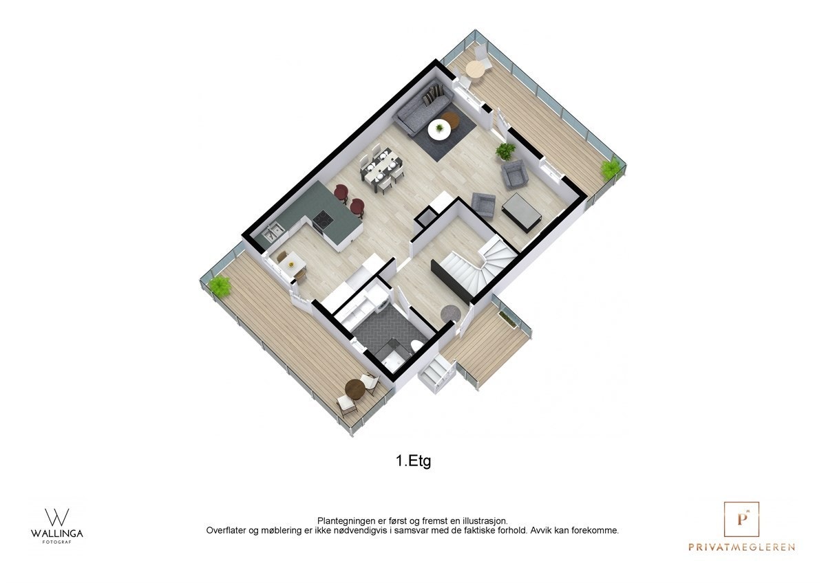 Plantegning 1.etasje Galleribilde