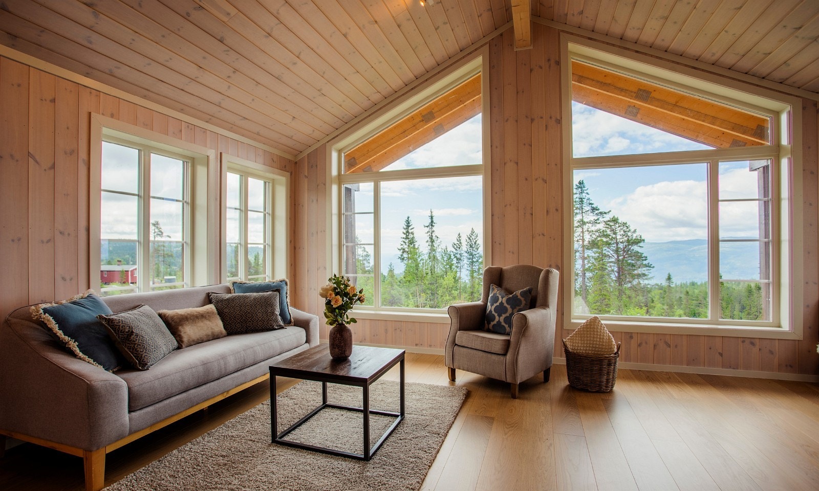 Romslig stue, med fantastisk utsikt Galleribilde