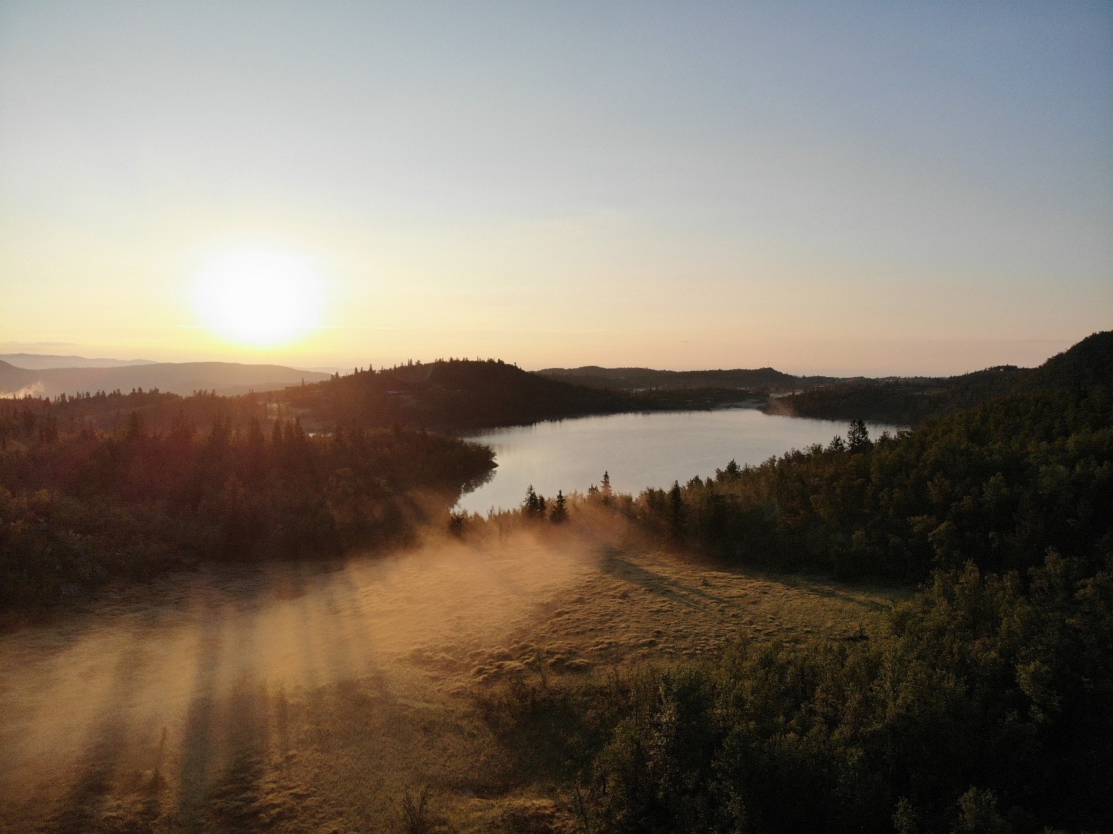 Øytjern i morgendis Galleribilde