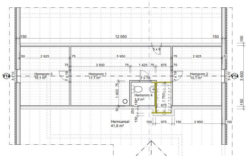 Plantegning 2. etasje Galleribilde