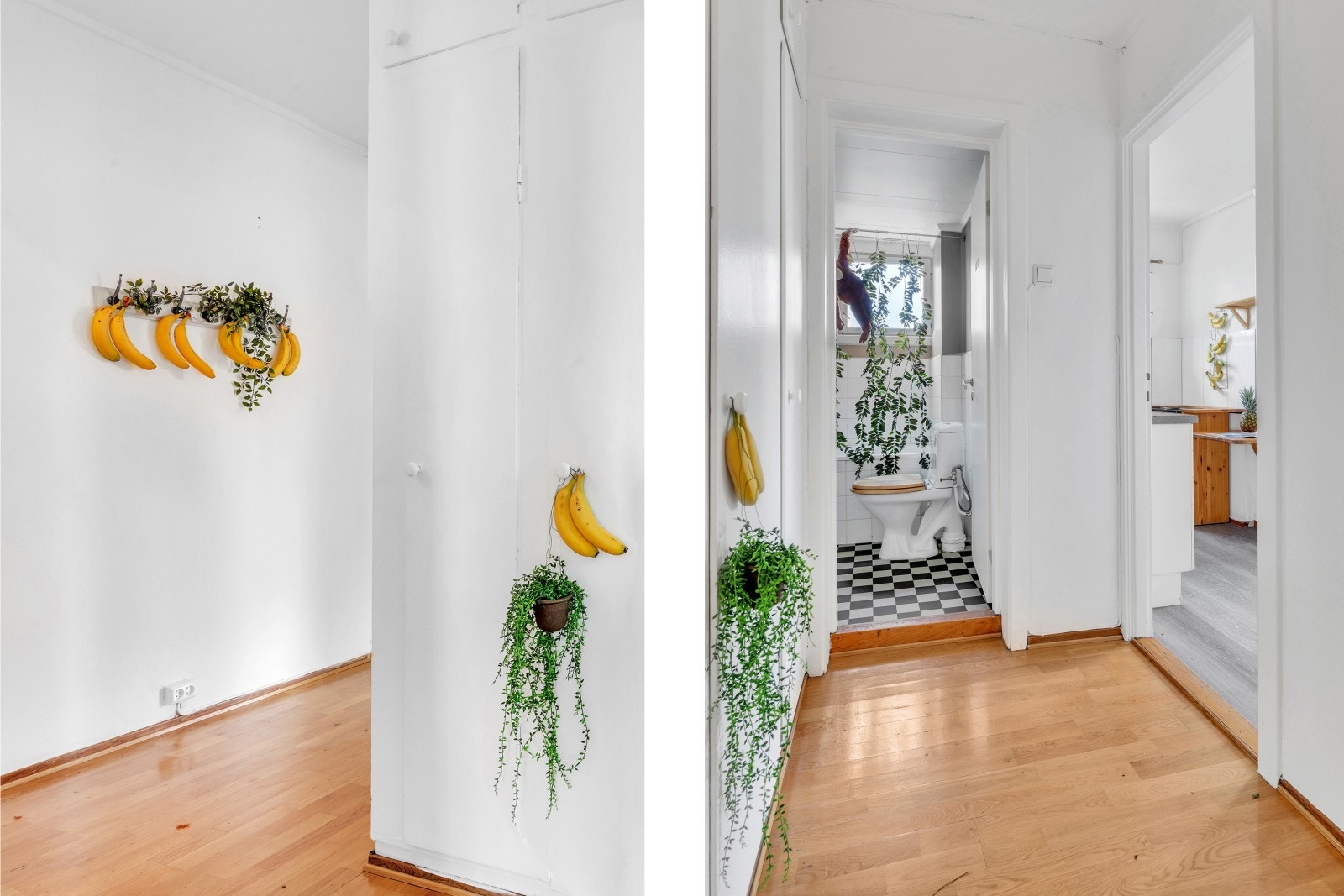 Entréen er romslig og har plass til yttertøy. Galleribilde