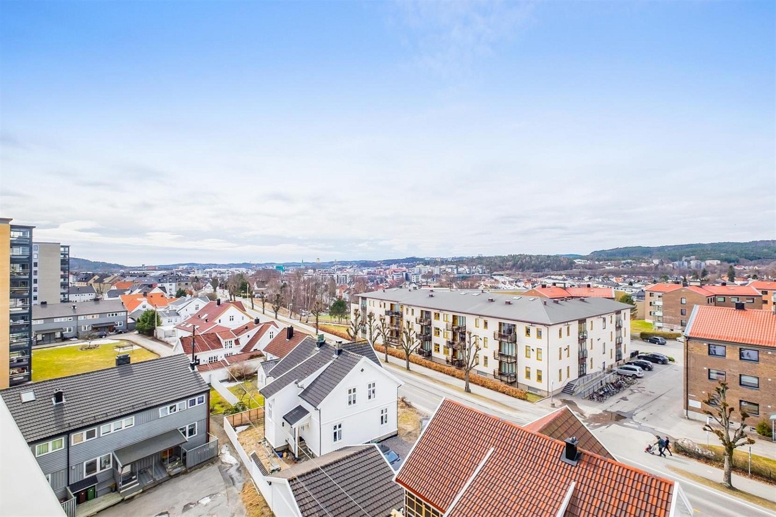 Nydelig panoramautsikt fra leiligheten. Galleribilde