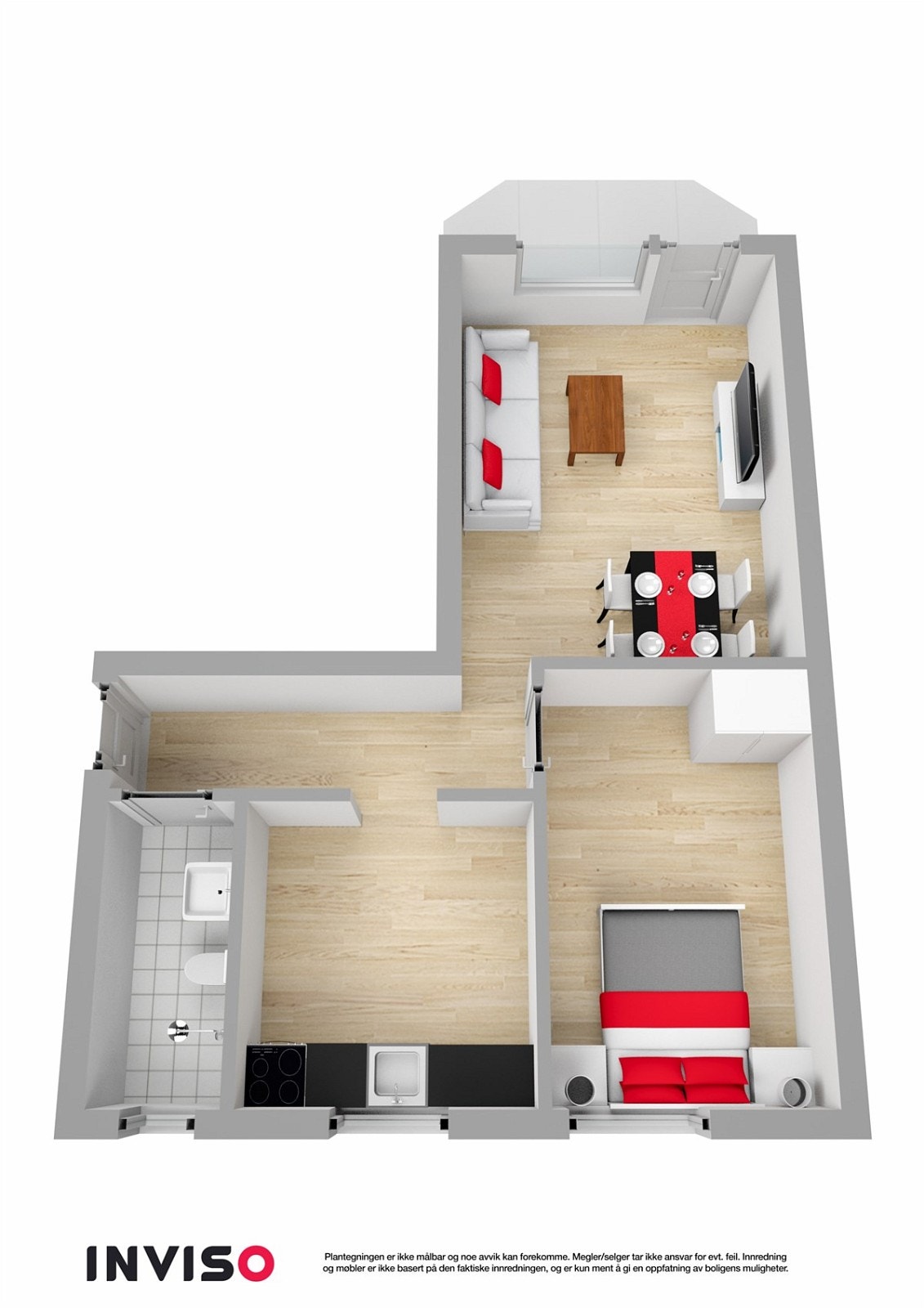 3D - plantegning Galleribilde