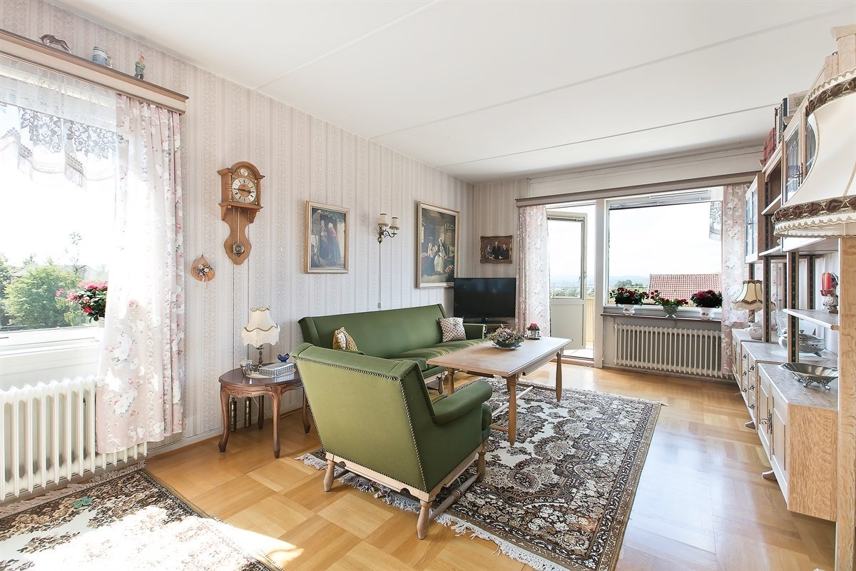 Fantastisk stue som ligger på byggets ende Galleribilde