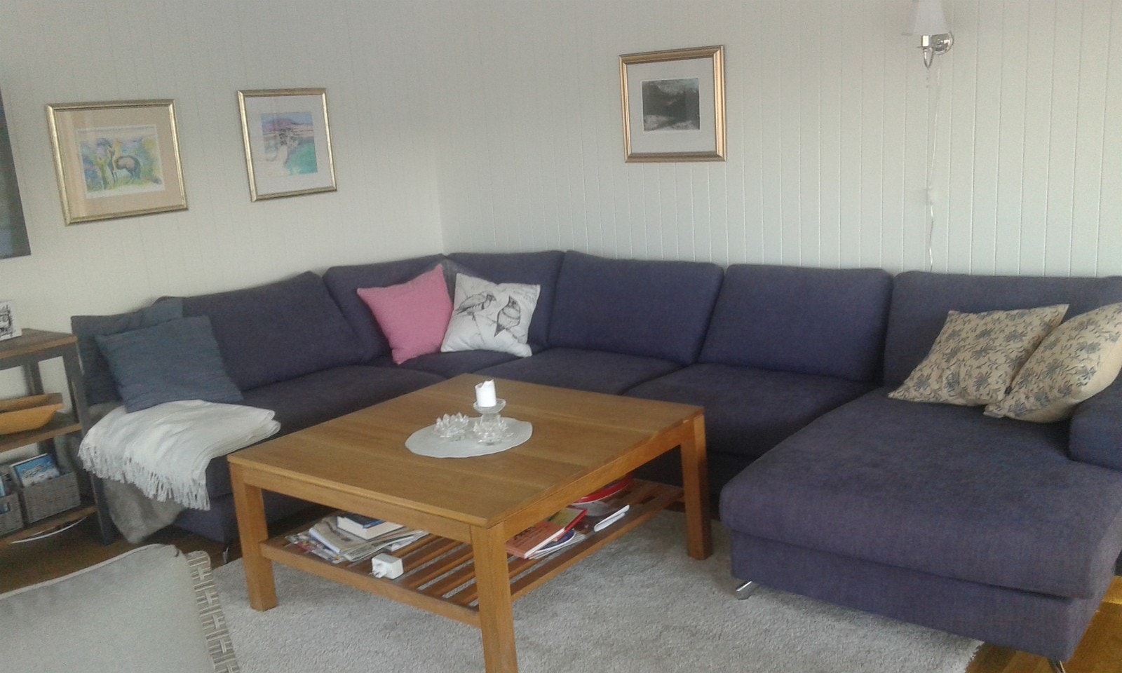 Stue med hjørnesofa Galleribilde