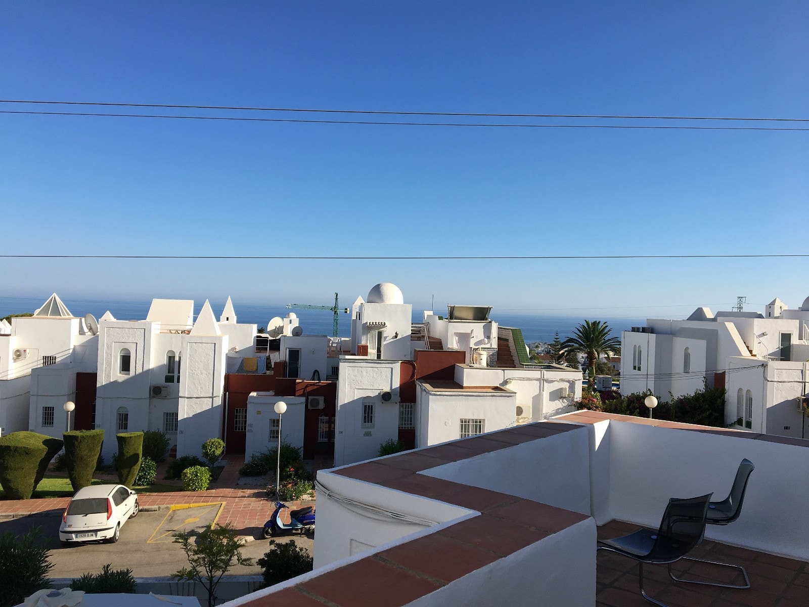 Utsikt fra terrassen oppe Galleribilde