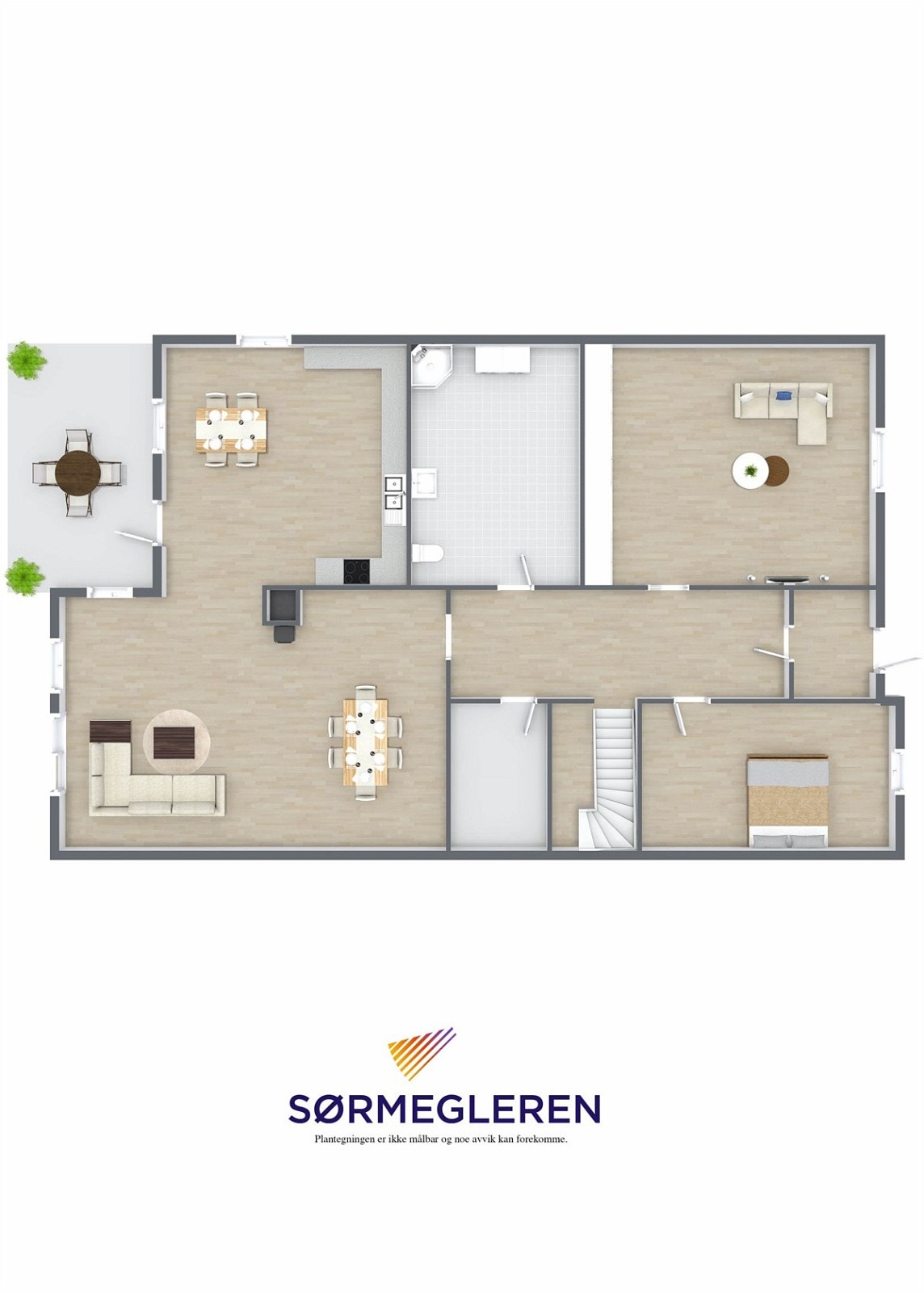 Plantegning 1. etg. Galleribilde