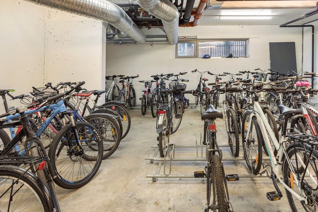 Sykkelparkering i kjeller Galleribilde